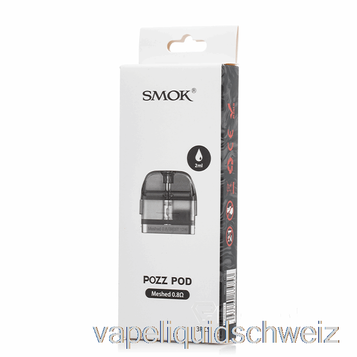 Smok Pozz Ersatz-Pods 0,8 Ohm Pozz Meshed Pods Vape Schweiz